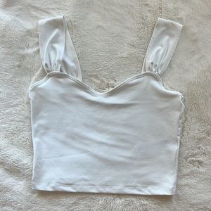 Abercrombie Seamless Sweetheart Tank White